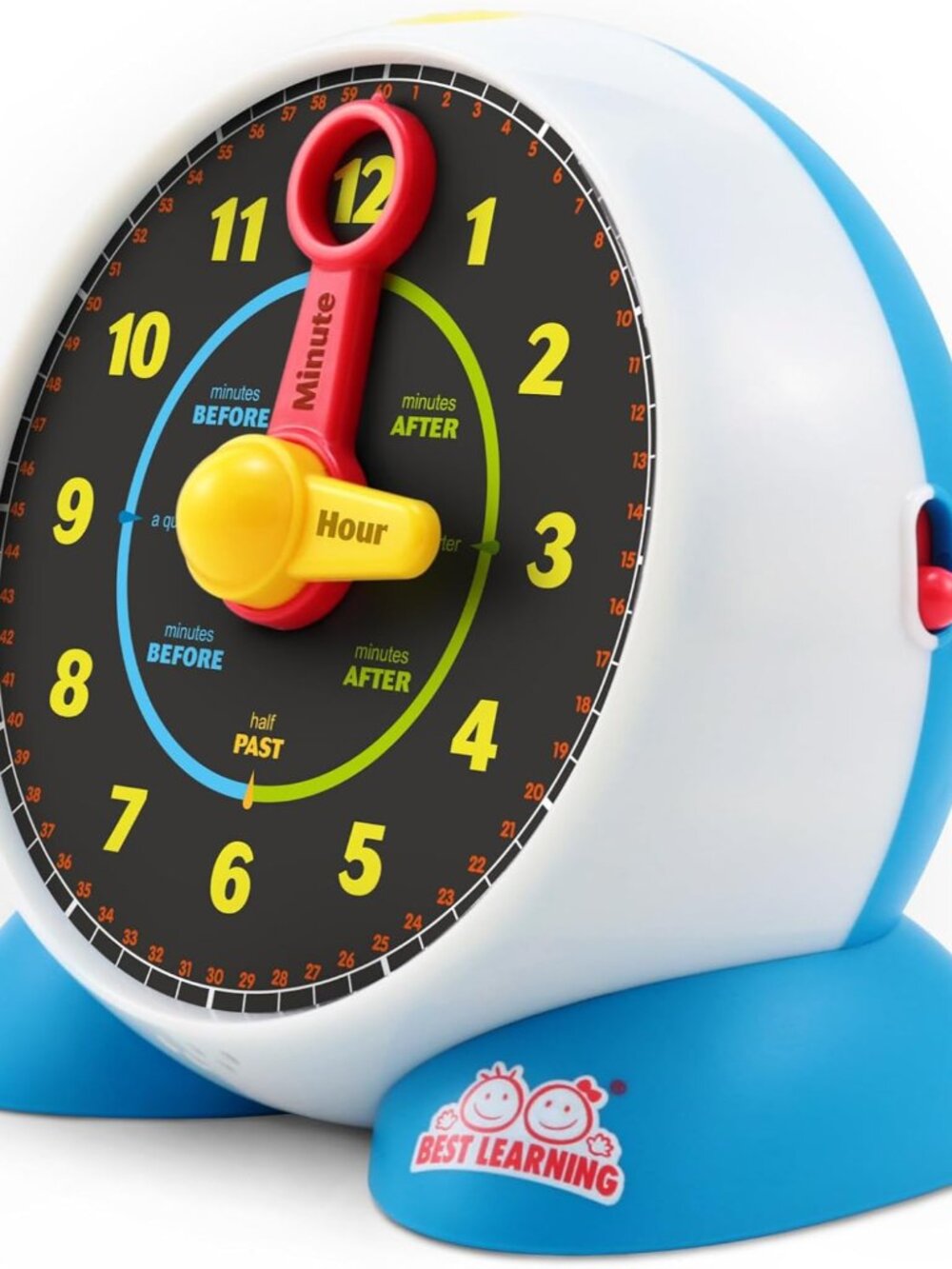 Learning Clock - Educational Talking Learn to Tell Time Teaching Toy with Quiz a